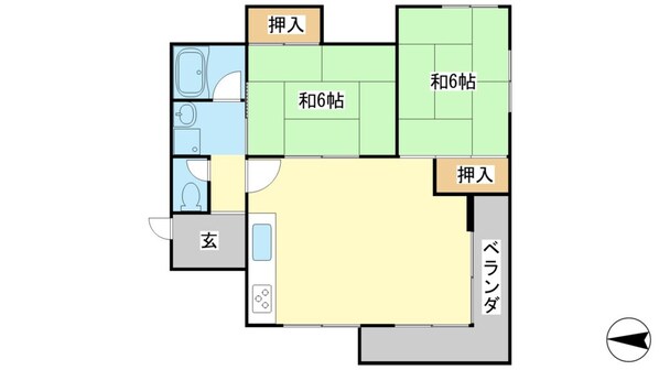 コーポファミールの物件間取画像